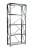 GY-SH8711BL Стеллаж с прозрачным стеклом (хром) 80*35*180 см в салоне mebelclub-plus