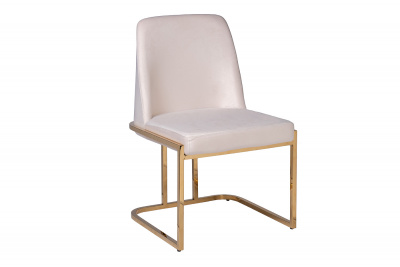 GY-DC8365GOLD-CR Стул велюр кремовый/золото 54*56*89 см стулья от магазина mebelclub-plus.ru