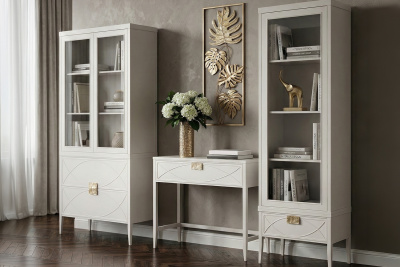 Консоль бежевая 1 ящик 40*100*80 см в салоне mebelclub-plus