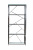 GY-SH8711BL Стеллаж с прозрачным стеклом (хром) 80*35*180 см в салоне mebelclub-plus